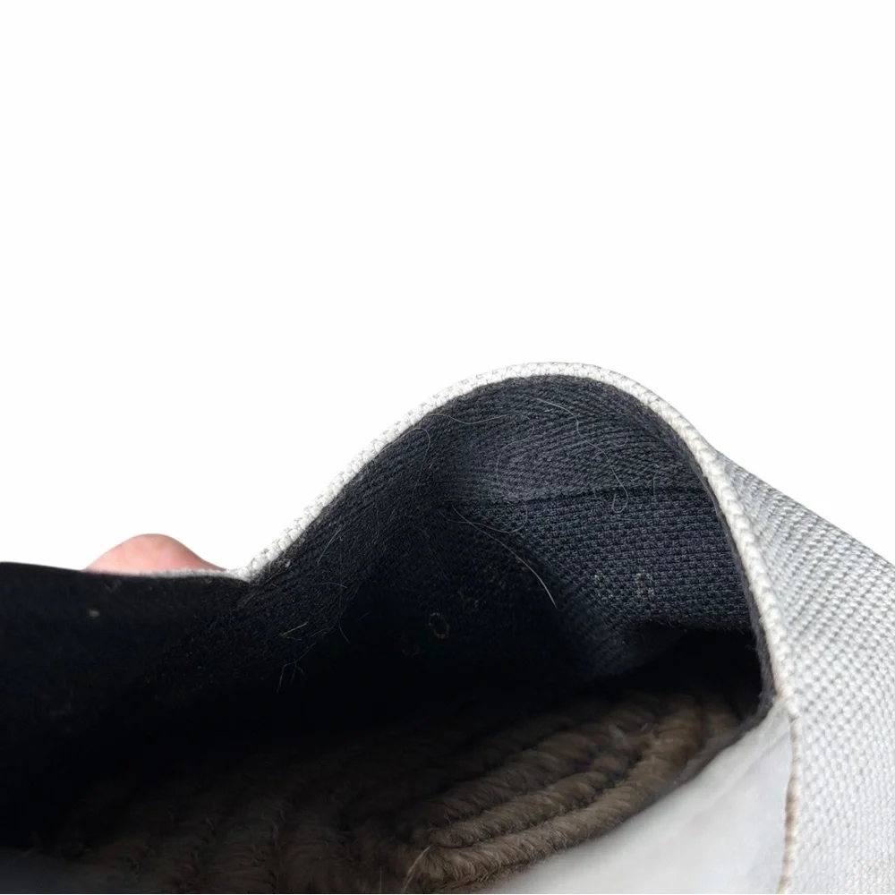 Saint Laurent Beige Canvas Espadrilles w Embroidered Logo Sz‎ 36
